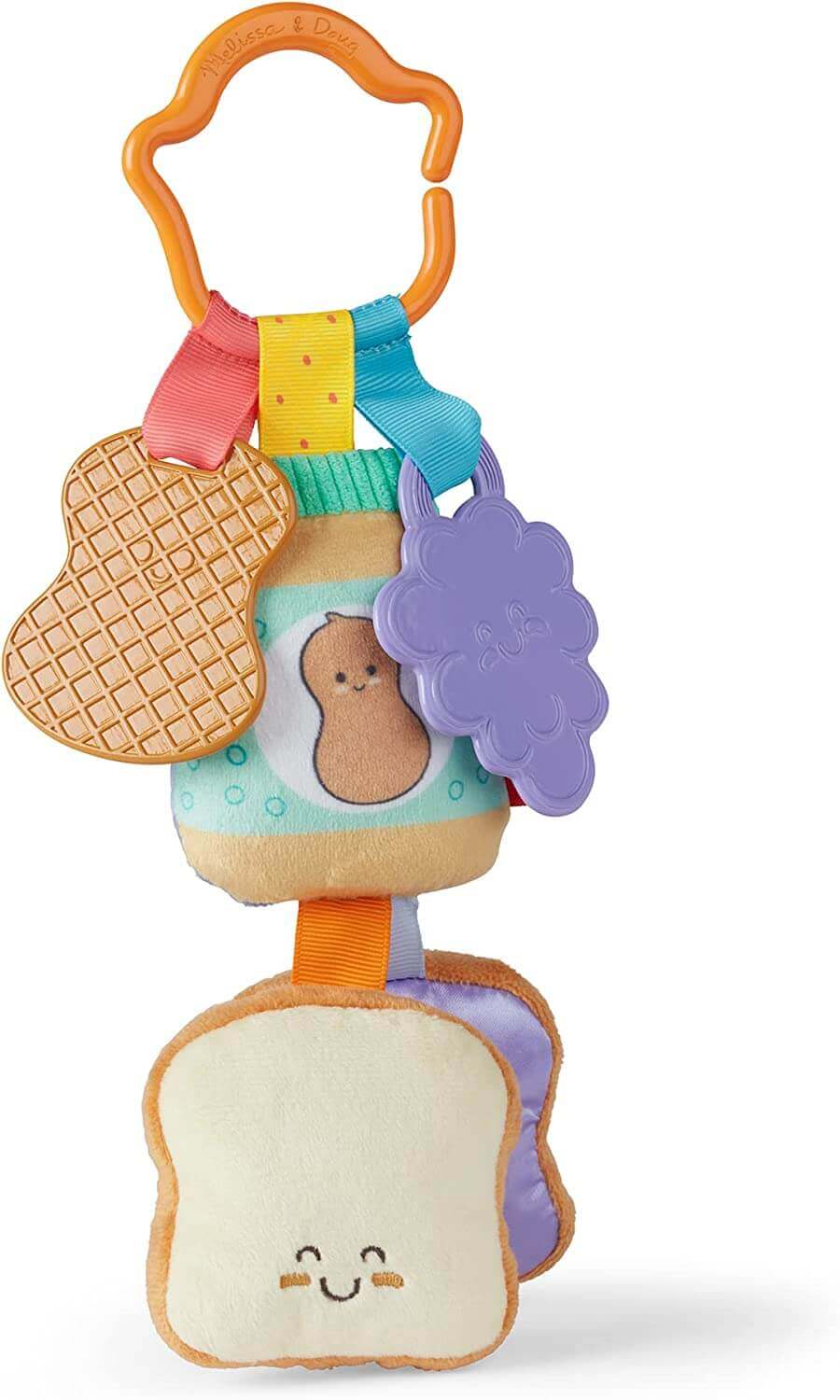 Melissa & Doug Take-Along Clip-On Infant Toy Style: Sandwich Take Along Baby Toy Earthlets