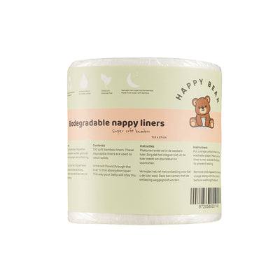 HappyBear| Biodegradable Nappy Liners | Earthlets.com |  | reusable nappies liners and boosters