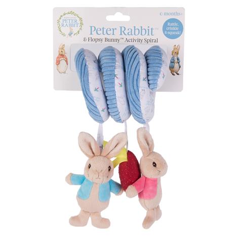 Rainbow Designs| Peter Rabbit and Flopsy Rabbit Activity Spiral | Earthlets.com |  | play soft toys & rattles