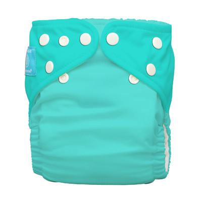 Charlie BananaOne Size Hybrid AIO - Nappy and 2 InsertsColour: Fluorescent Turquoisereusable nappies liners and boostersEarthlets