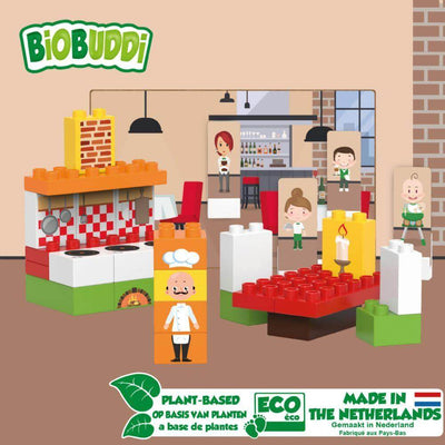 BioBuddi Environmentally Friendly Building blocks Restaurant age 1.5 to 6 years play educational toys Earthlets
