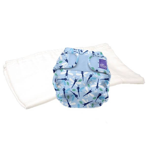 Bambino Mio Mioduo Two-Piece Nappy Size: Size 1 Colour: Dragonfly Daze reusable nappies Earthlets