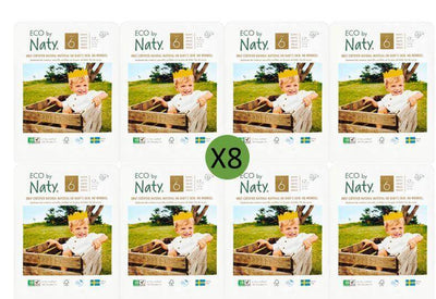 Naty Size 6 Nappies - 17 pack Multi Pack: 8 disposable nappies size 6 Earthlets