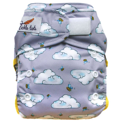 Tickle Tots All-In-Two Nappy Colour: Busy Bees reusable nappies Earthlets